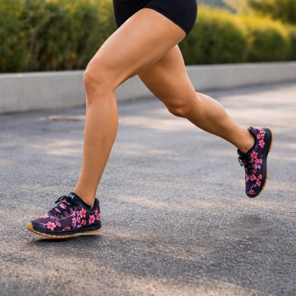 NEW IN BOX NOBULL Black and Pink Floral Women's Sneakers - Picture 2 of 12